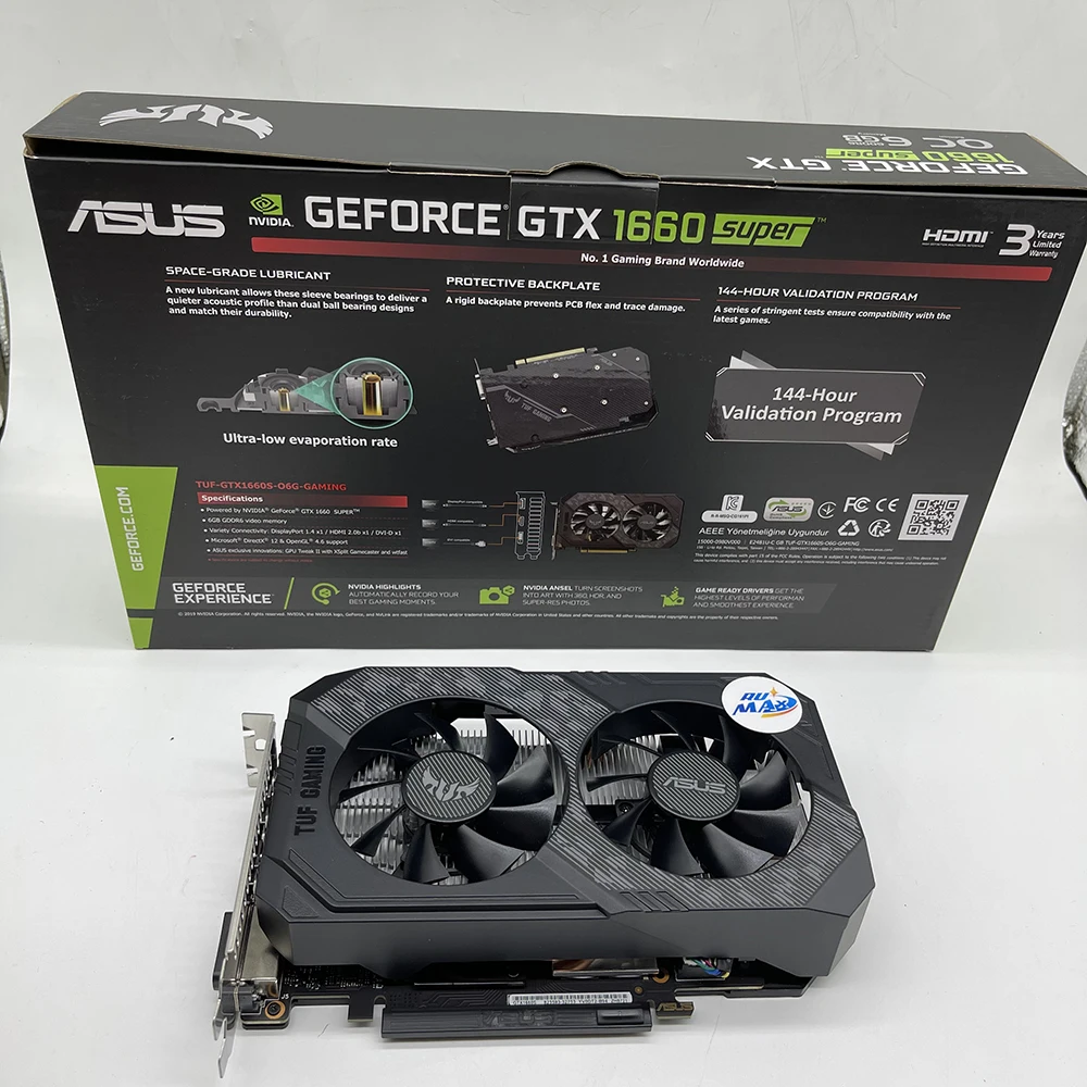 Rumax AUSU Graphics Card GTX 1660S Gaming GTX 1660 SUPER OC 6GB GDDR6 For ASUS