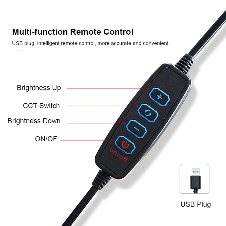10 Inch Led Selfie Photographic Lighting Dimmable Selfie Ring Fill Light With Tripod Stand Ring Light