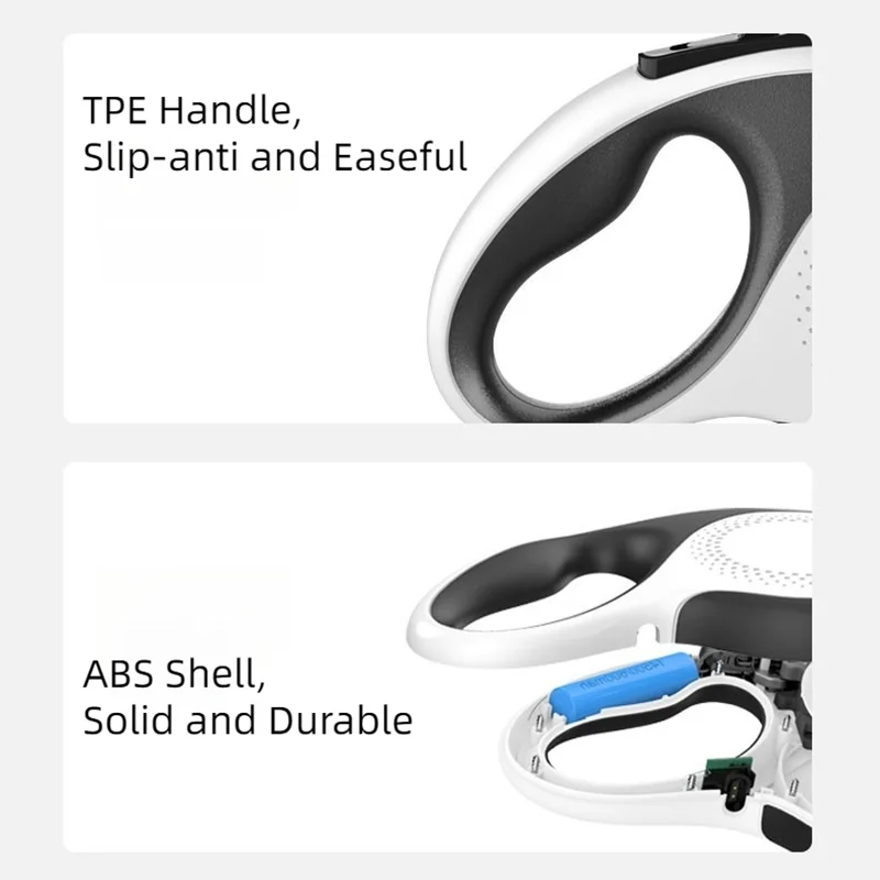 Luxury Retractable 5M Dog Leashes LED Light Pet Leash Traction Rope Belt Durable Automatic Pet Walk Leash