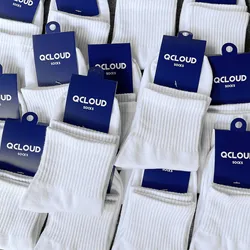 Men Women Cotton Custom Logo Casual Kids White Socks Knitted Wholesale Socks Plain Socks