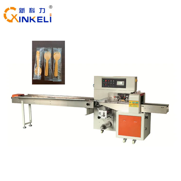 Машина для упаковки деревянных ложек для мороженого