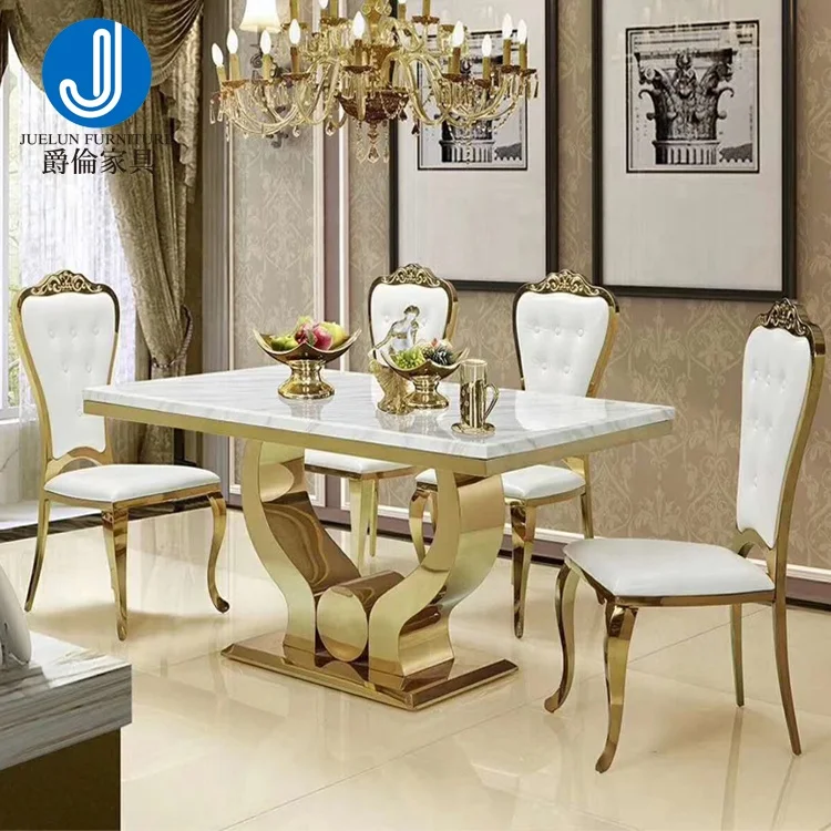 Classical marble table dining tables marble dining table set