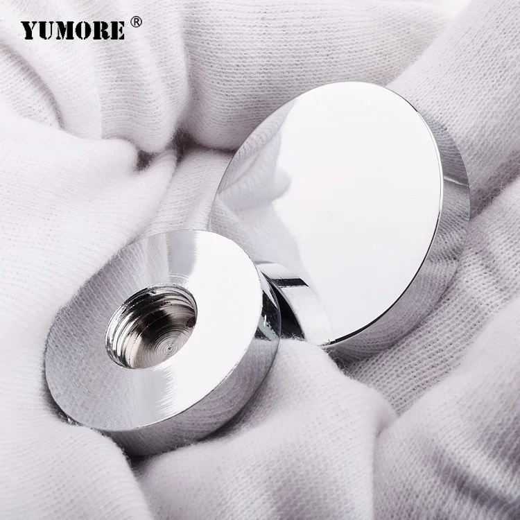 304 stainless steel glass railing clamp fixing bracket m3 self clinching male 60mm edge grip glass brass threaded standoff