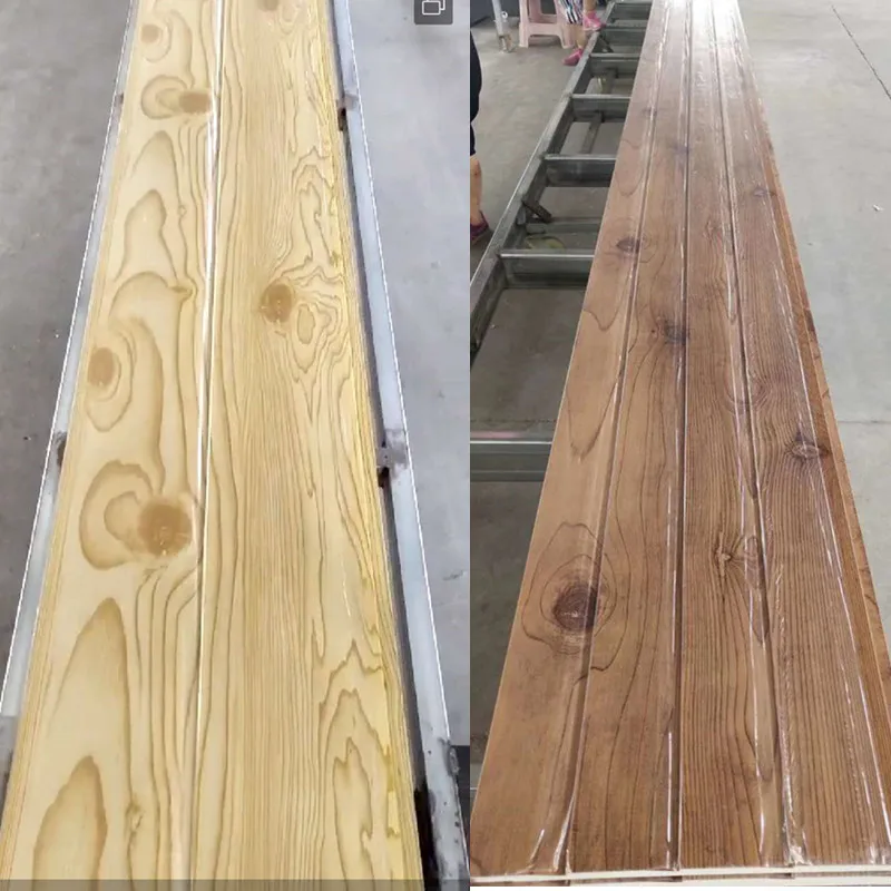 Wood Stone  Brick Black Color PU Sandwich Wall Panel Metal Ceiling Exterior Siding Wall