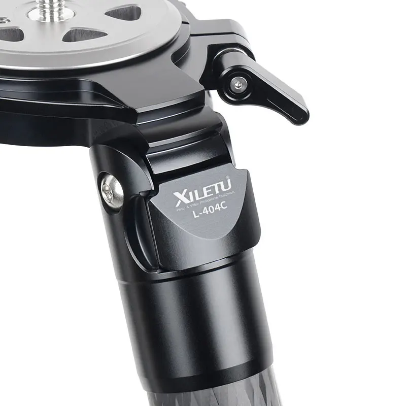 XILETU L404C Professional lightweight portable DSLR camera frame hunting carbon fiber tripod