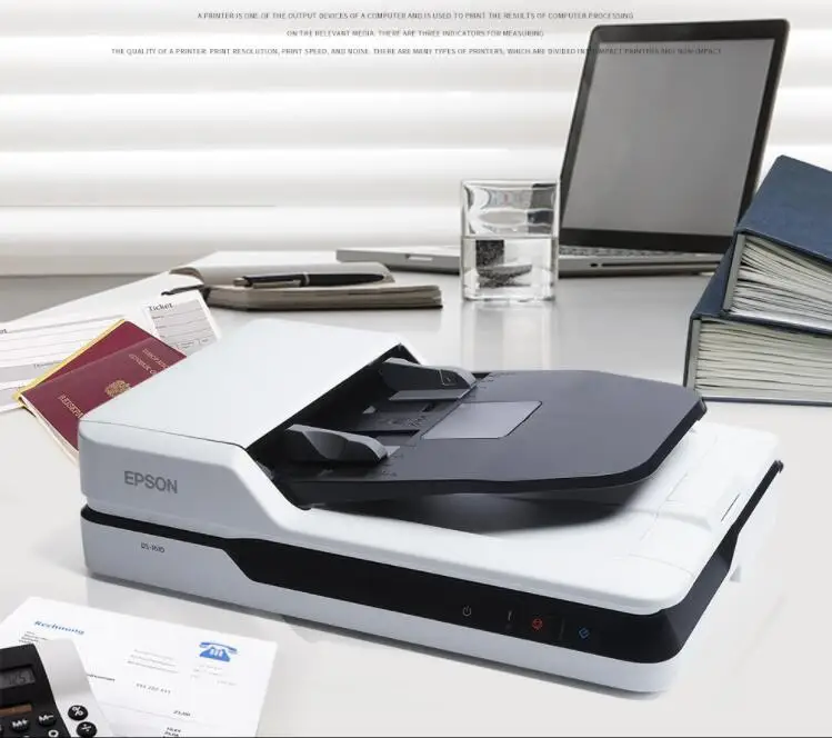 High speed A4 paper document scanner ADF paper feed and flatbed office scaning machine