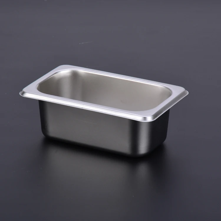 Ice Cream Gn Pan 1/9 1/6 2/3 Stainless Steel Steam Table Food Pan Gn Catering Buffet Container Tray Gastronorm For Restaur