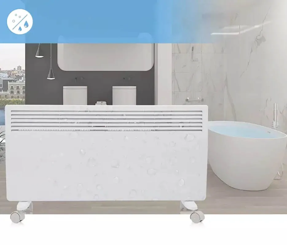 Водонепроницаемый Лучшая цена низкая MOQ настенная Бесшумная стеклянная панель 2000 Вт конвектор нагреватель для внутреннего использования
