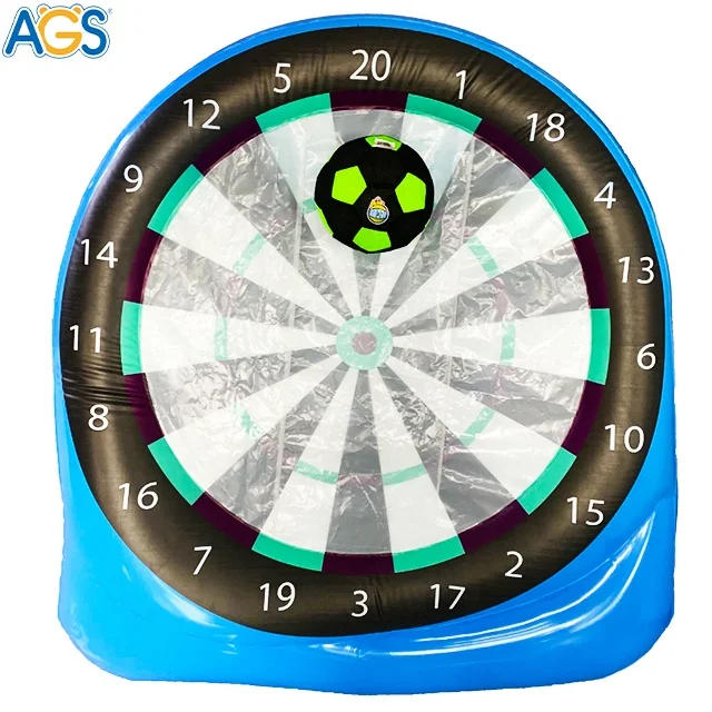 Fun inflatable kick dart board game inflatable human football dart outdoor sport toys