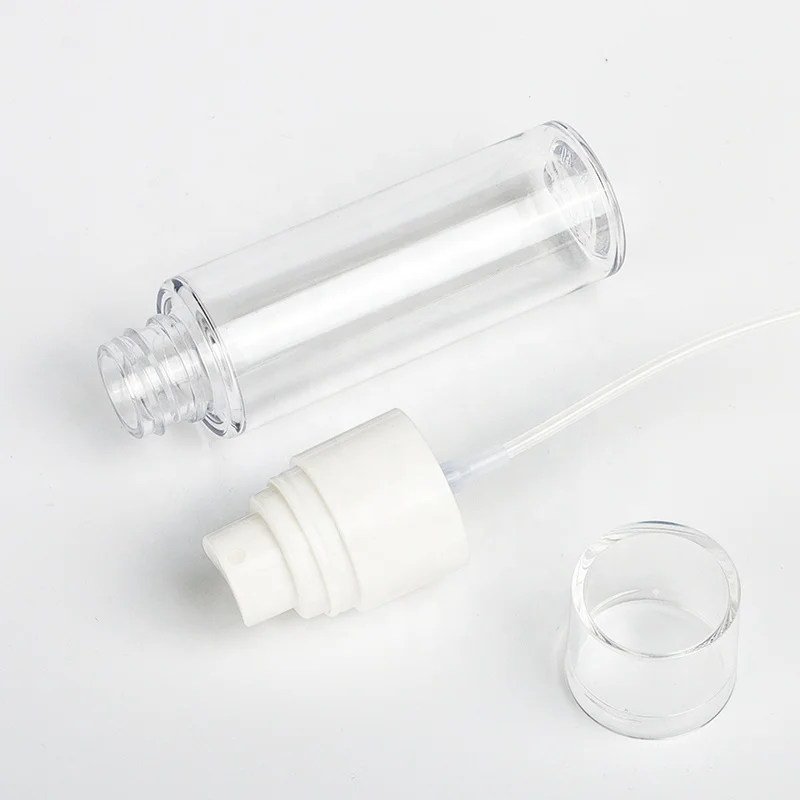 Plastic food grade alcohol perfume 25ml 30ml 40ml small container fine mist empty transparent clear mini spray bottle design