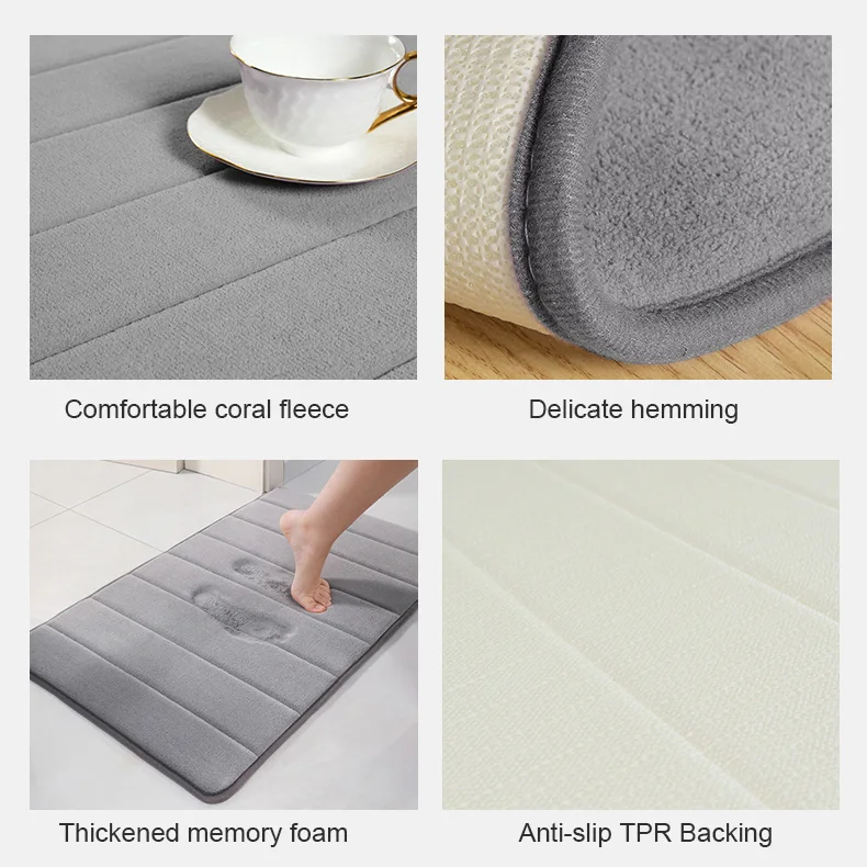 Amazon hot sale Bath Mat Soft Absorbent Bathroom Rugs Non Slip Large bathroom rug set for Bathroom