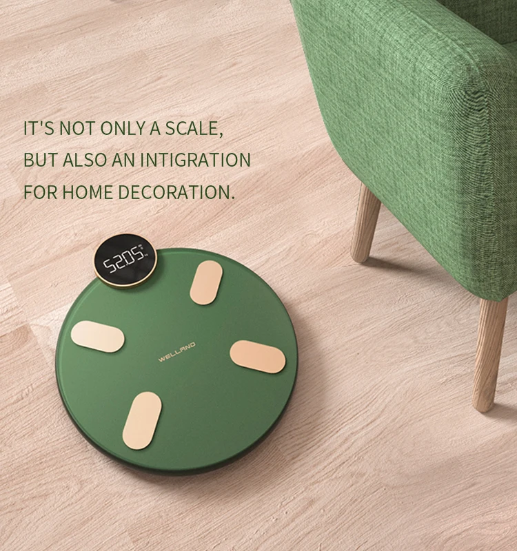 Электронные цифровые весы умные для измерения жира в теле с инновационным дизайном