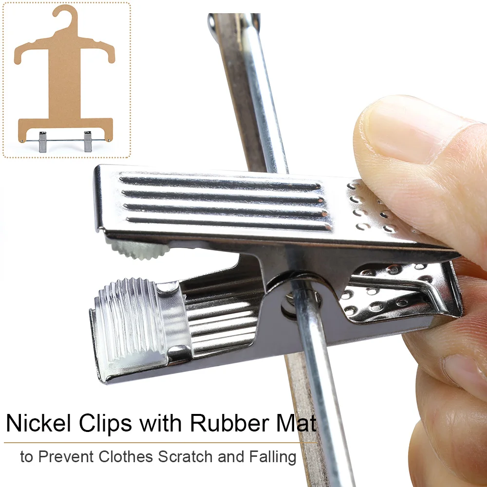 LINDON Cardboard Hangers Eco Friendly Recyclable Children Kids Clothes Hanger With Clips