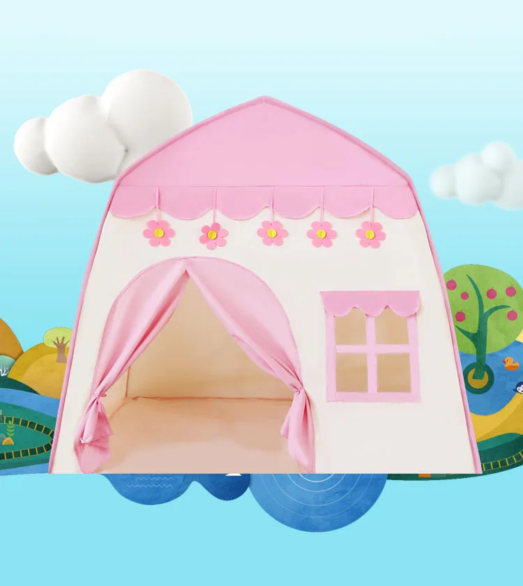 YF-Y604-2  princess prince castle tent foldable oxford fabric 420D material children playhouse kids play tent kids princess tent