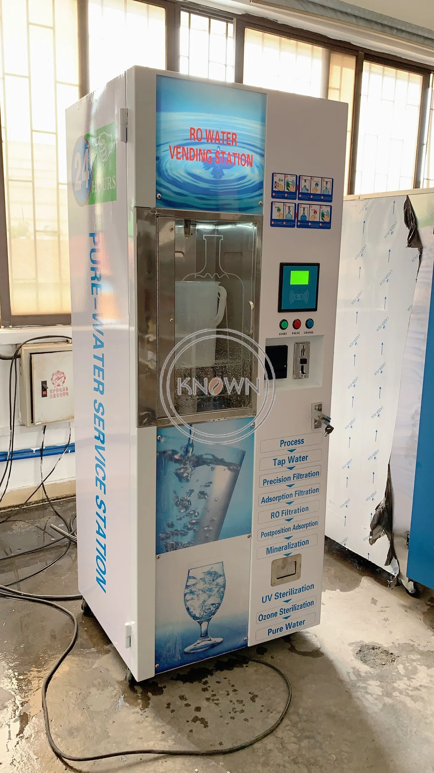 2024 Water Vending Machine with RO System Filter and Front Door Open Design Easy Install water vending machine