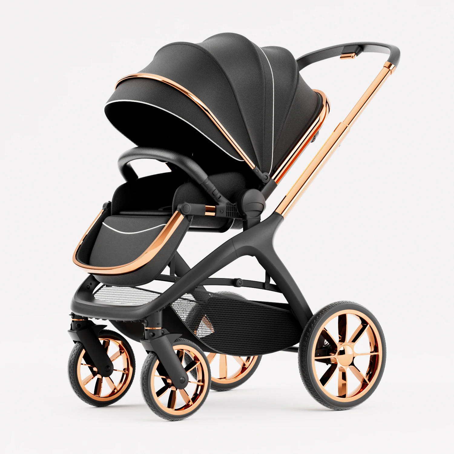 New Product Hot Sale High Quality Foldable Baby Pram Travel Baby Strollers Set Luxury 4 In 1 Baby Stroller For 0-3 Years