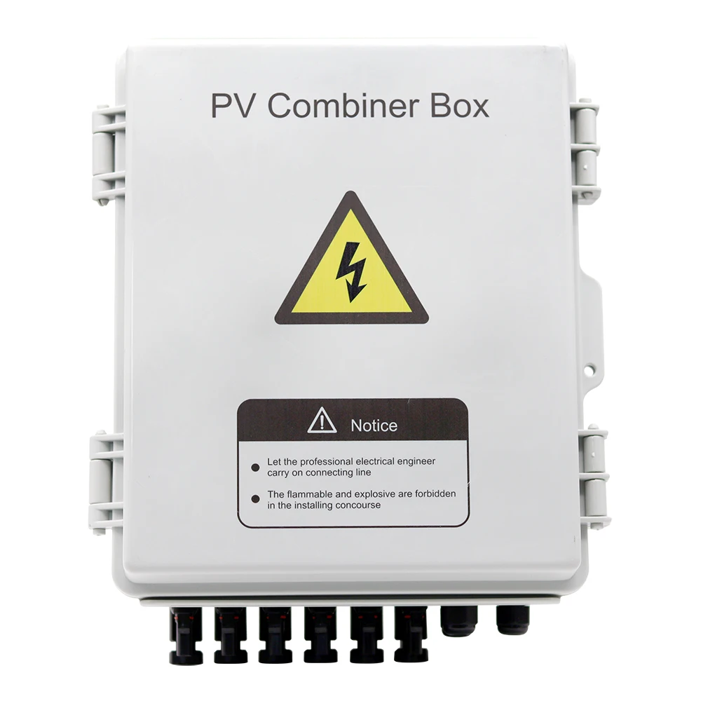 DATAI Dc 6 in 1 out 6 strings 600v 1000v Ip65 solar dc combiner box