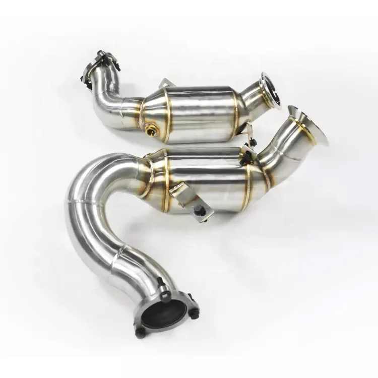 GRWA Stainless Steel Exhaust Downpipe For Porsche Macan S Turbo 3.0T 3.6T