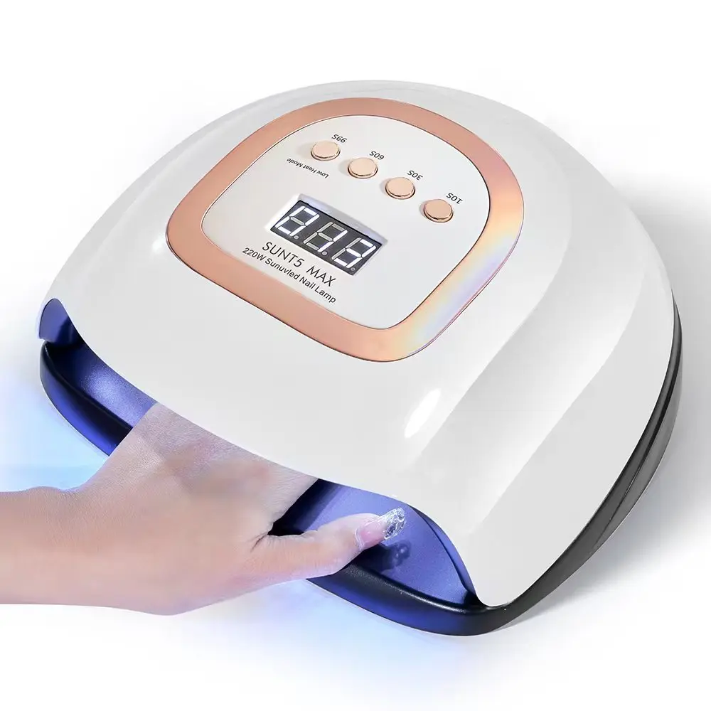 Аппарат для сушки гель-лака ногтей 220 Вт с датчиком и ЖК-дисплеем