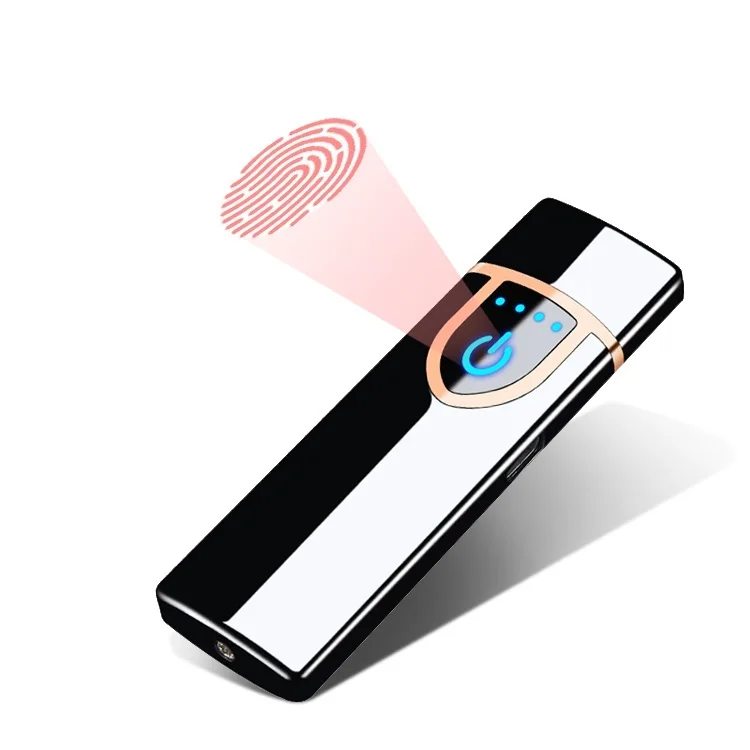  USB-зажигалка JOFI с тепловой катушкой ветрозащитная Зажигалка aansteker электронная Индукционная со сканером отпечатков
