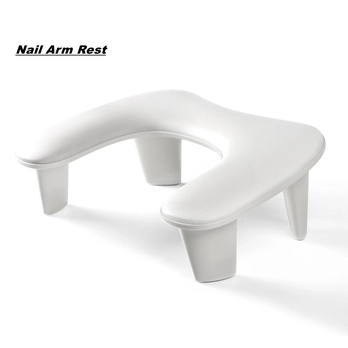 2024 New U Shape Luxury Manicure Designer PU Leather Custom  hand pillow nail arm rest stand For Nails