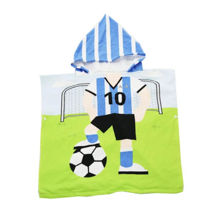 manufacturing wholesale personalised microfiber baby beach towel children kids surf hooded poncho with logo custom print