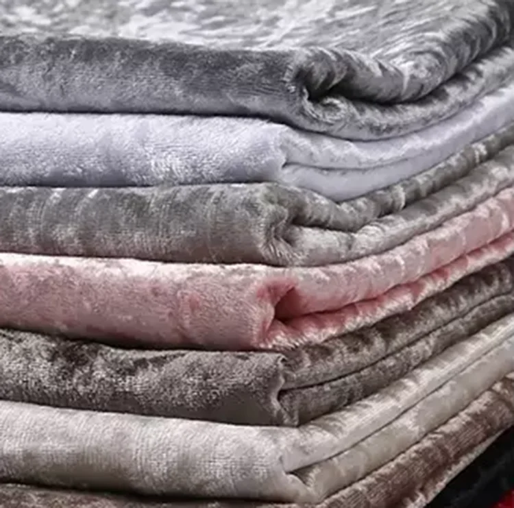 wholesale 21%silk 79% velvet luxury multicolor Soft Velvet Fabric For  for clothes
