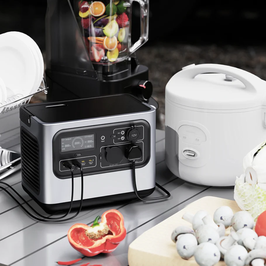 Solar Multifunctional UPS 600W 540WH Power Supply Outdoor Portable Lithium Power Station