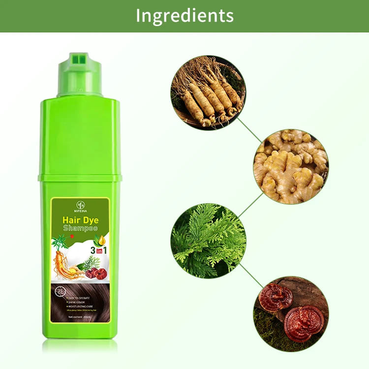 Factory minimum order quantity is low Hair styling products cosmetics herbal hair dye shampoo
