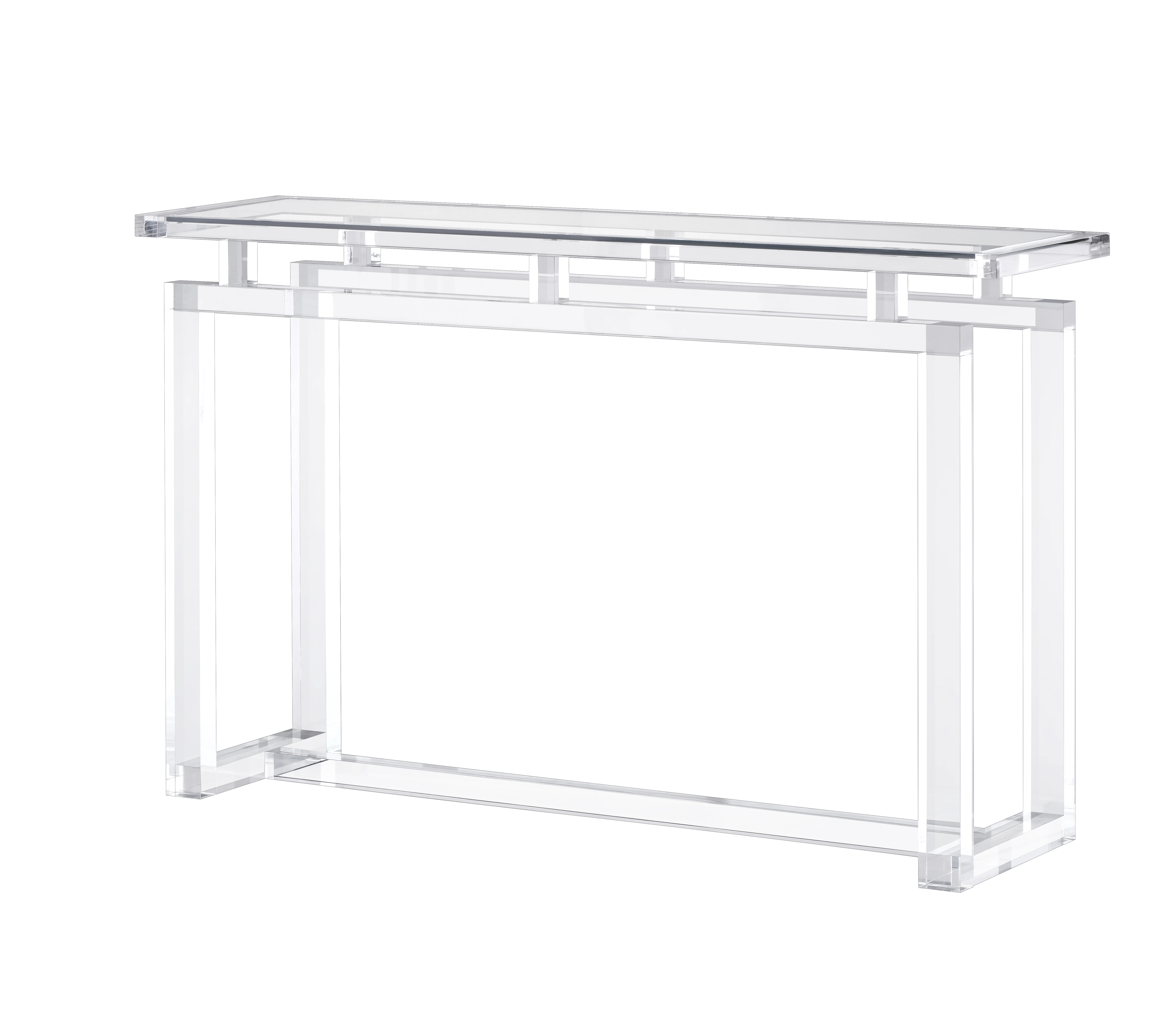 Hot sell new style  clear acrylic living room furniture acrylic console table