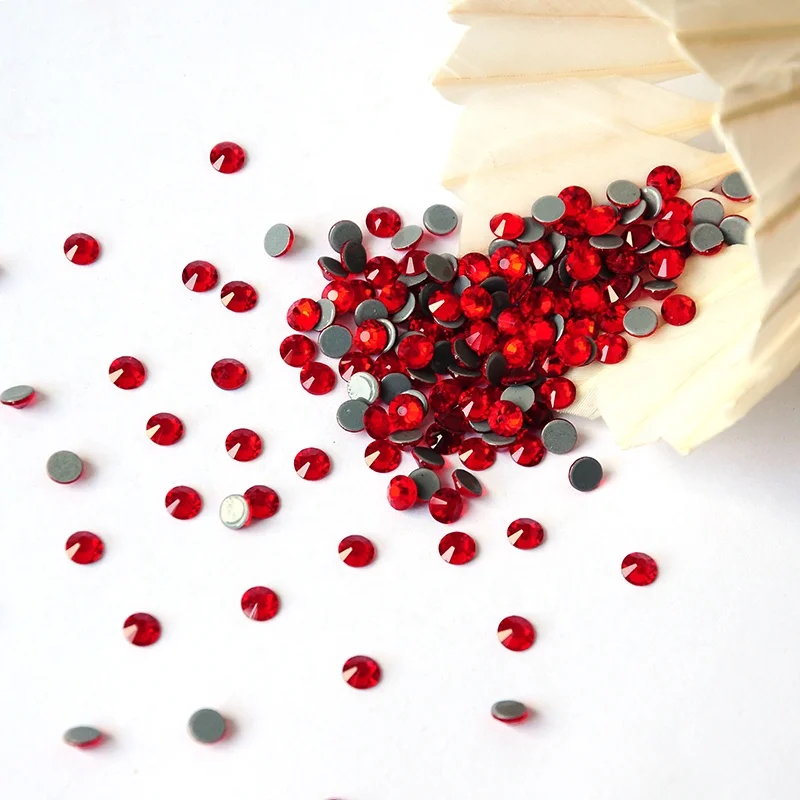 Китайская мода, стразы горячей фиксации разных размеров и цветов, стразы с плоской задней стороной, стекло для одежды