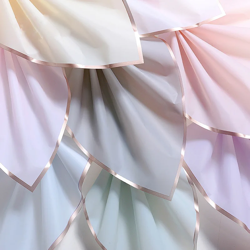 Модная Водонепроницаемая оберточная бумага для цветов, оберточная бумага для букета цветов, биоразлагаемая многоцветная оберточная бумага для цветов