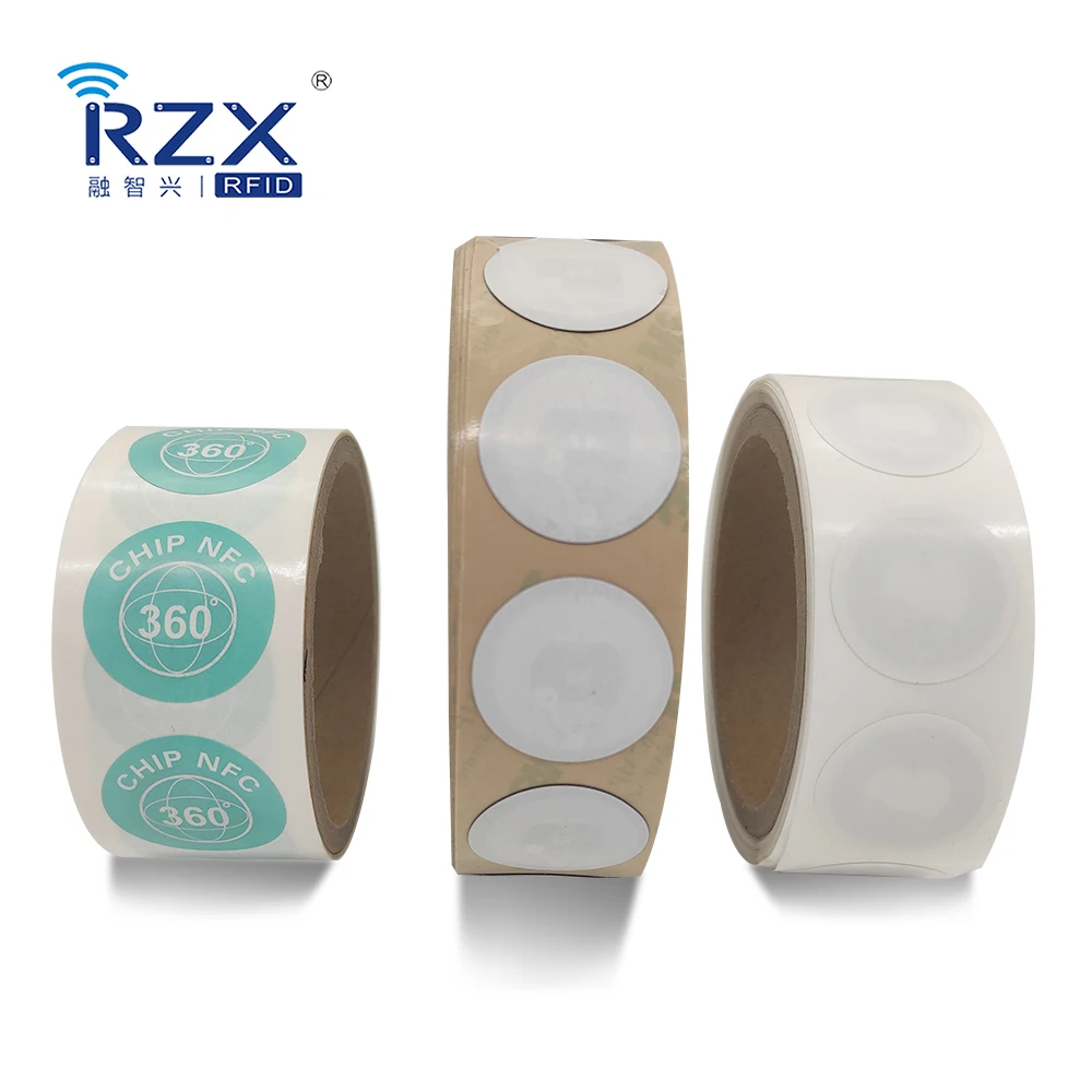 Mini PET material NTAG213 smart chip Product management tag nfc RFID tag/sticker