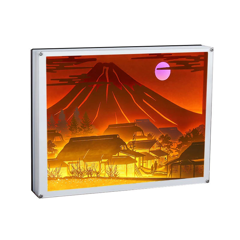Amazing Paper Cut Light Box 3D Elegant Dioramas Inside Backlit Paper Laser Cut Shadow Boxes