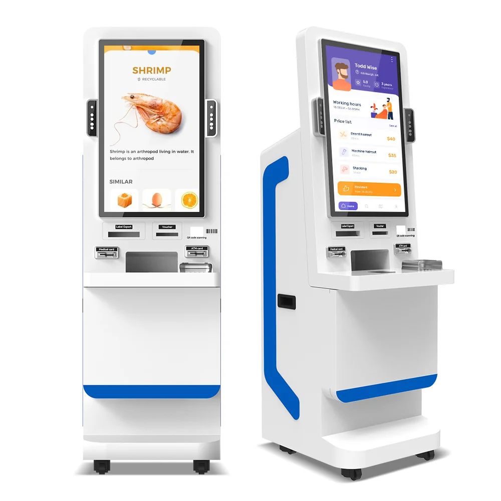 Visitor Registration Kiosk Queuing Inquiry Machine Ticket Dispenser Payment Terminal Self Service Kiosk Machine