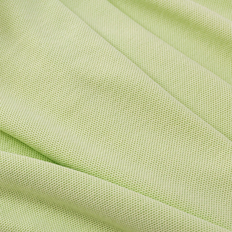 Best Selling Polo Shirt Fabric 290 GSM 55% Cotton 45% Polyester CVC Knitted Fishnet Pique Fabric for Polo T-shirt