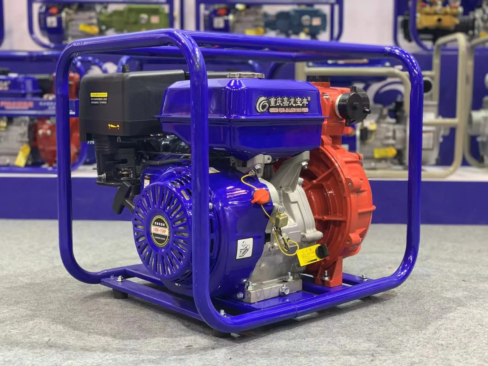 High Pressure Fire Fighting 190F 15HP 3 Inch Single Impeller Gasoline Water Pump