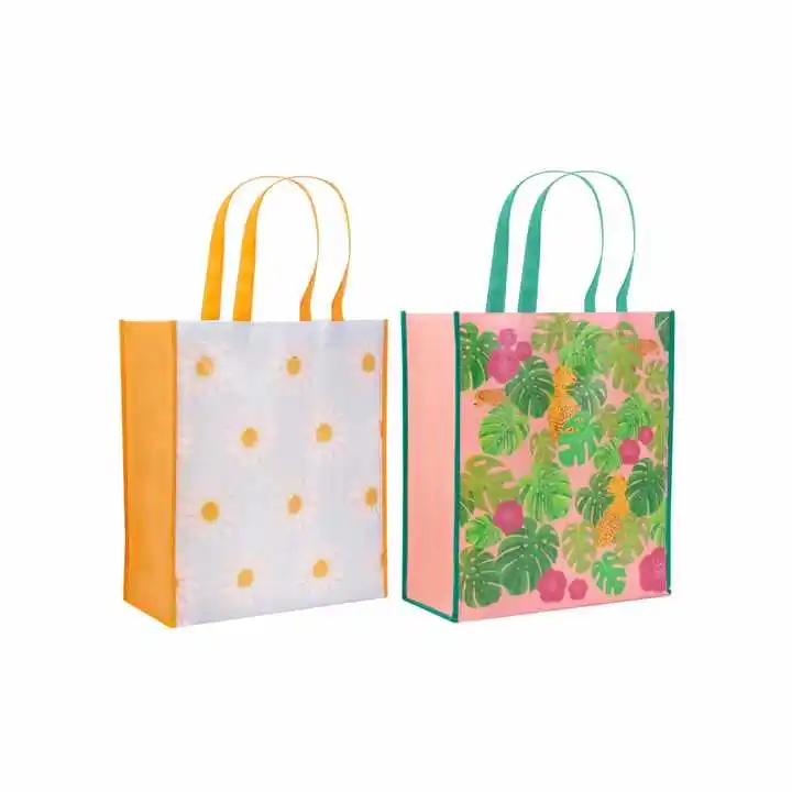 Hot Selling Food Letter Printing Folding Recycle Polypropylene Pp Non Woven Shopping Bag