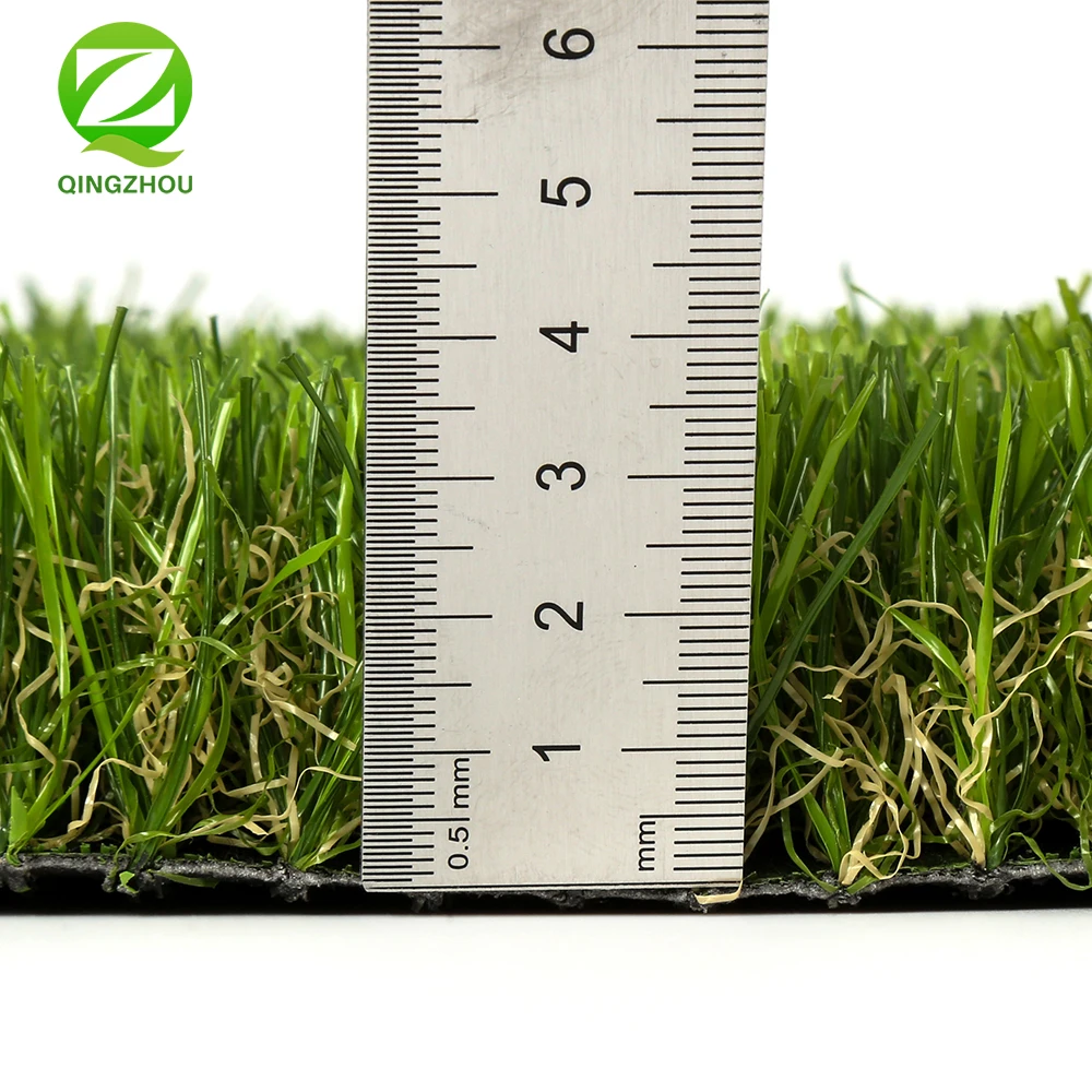 QINGZHOU L001 quality artificial grass carpet landscape outdoor synthetic grass price three color artifical grass for garden