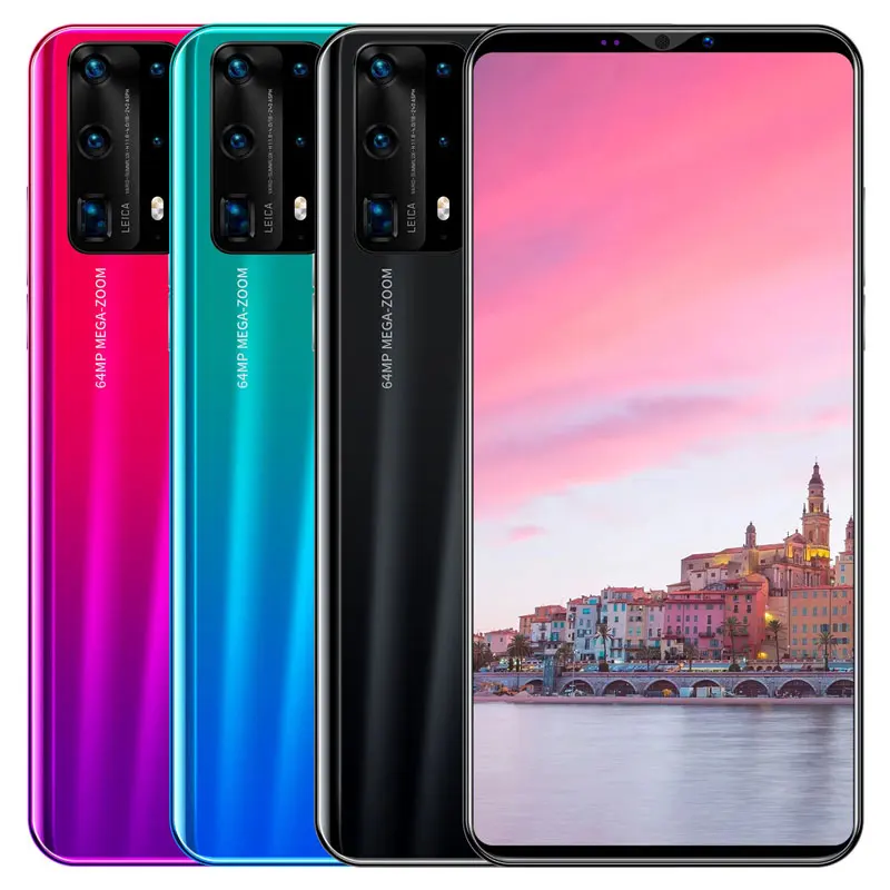 5.8 Inch 8+256gb Dual Sim Low Price Unlocked Cell Phones Smartphones Cheap 4g Mobile Android 10 Smart Phones P40 Pro