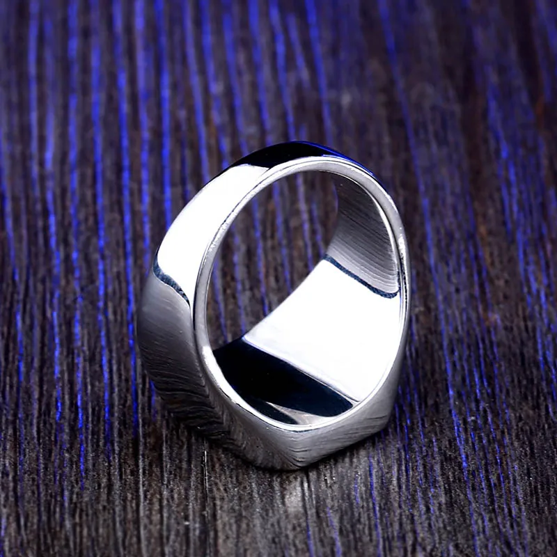 Ss8-587r Steel Soldier Square Fashion Design Blue And Green Stone Luxury Geometric Stone Ring Natural Stone Ring