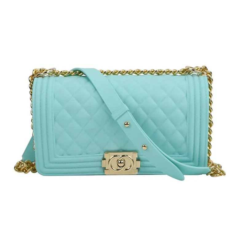 
Summer Easy-Carry Cheap Wholesale Jelly Waist Bag For Women Rhombus Large-Capacity Chain Special Handbags For Traveling 