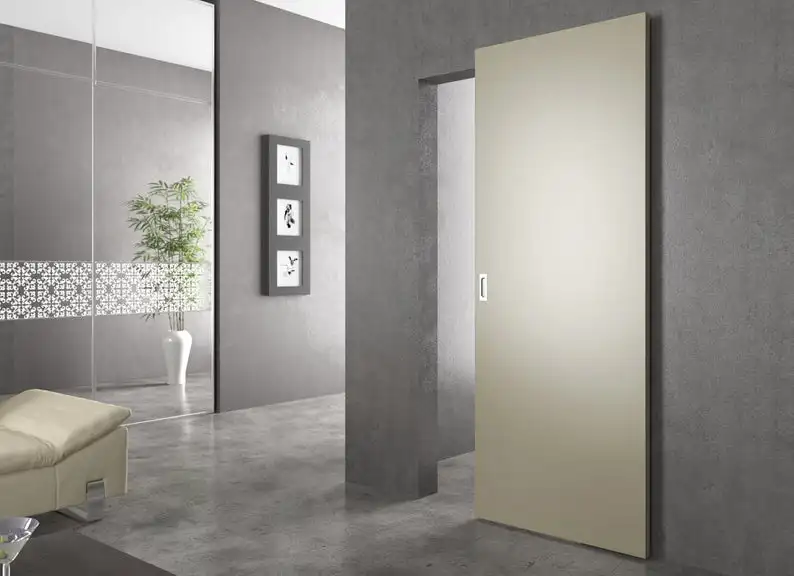 Shower Door Roller Wheel Slide Set Wall Sliding Hidden Rail for Barn