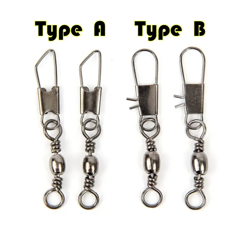 High quality wholesale fishing accessories fishing tackle barrel swivel with snap