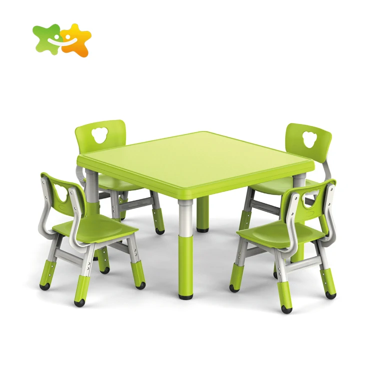 Preschool Kids Furniture Plastic Table Plastic Chair For Kindergarten Furniture