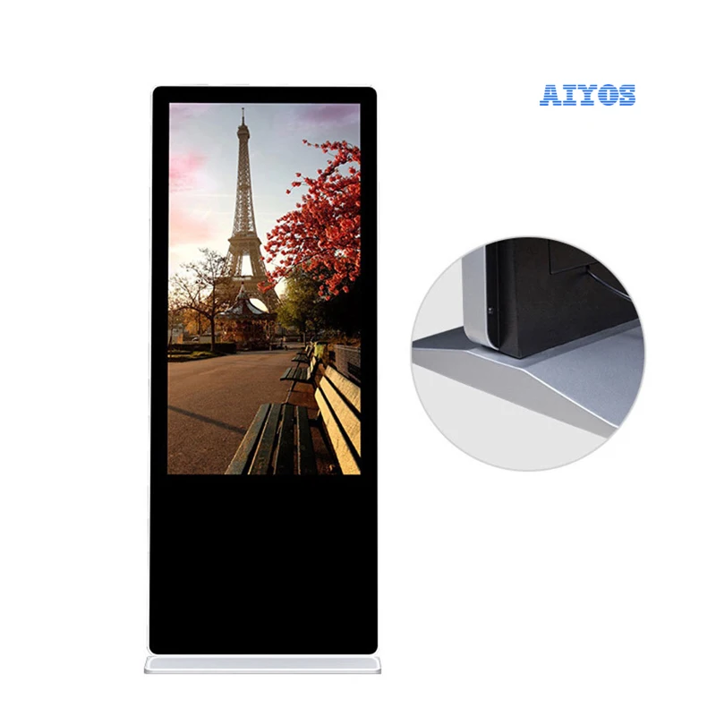 43 49 inch Indoor Floor Standing Interactive Vertical Digital Signage Display Touch Screen Monitor LCD Advertising kiosk Totem