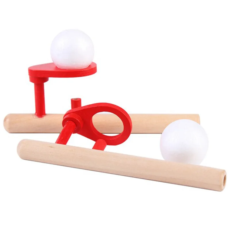 Toy fun Holiday party game wooden toy floating ball game