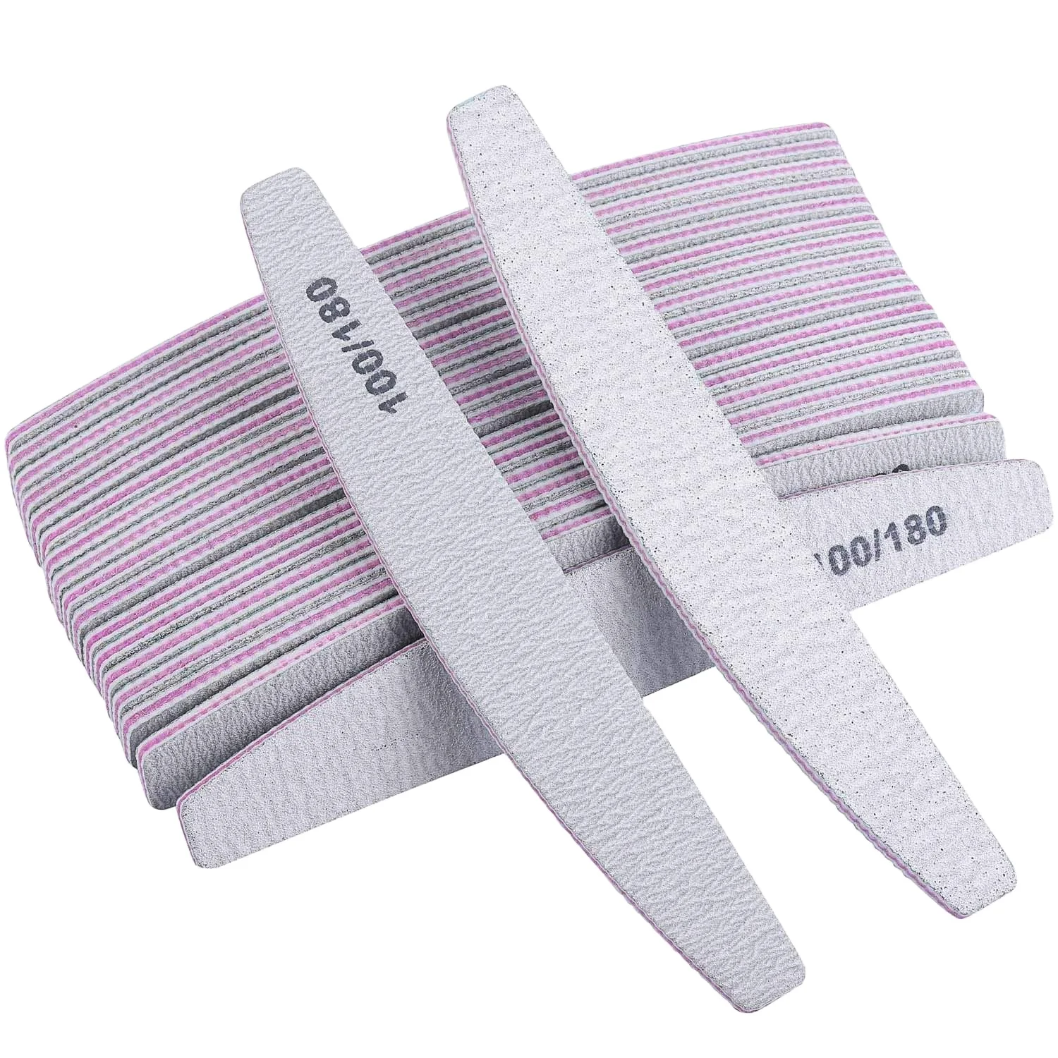 Custom 100/180 Grits Nail Files and Buffers Professional ps board+eva+ japan sandpaper Manicure Tool