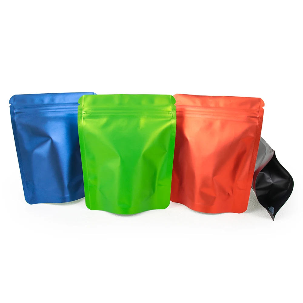 High Quality Custom Logo  Mylar Bag Smell Proof Aluminum Resealable Ziplock Stand Up  Food Packaging Poly Bag