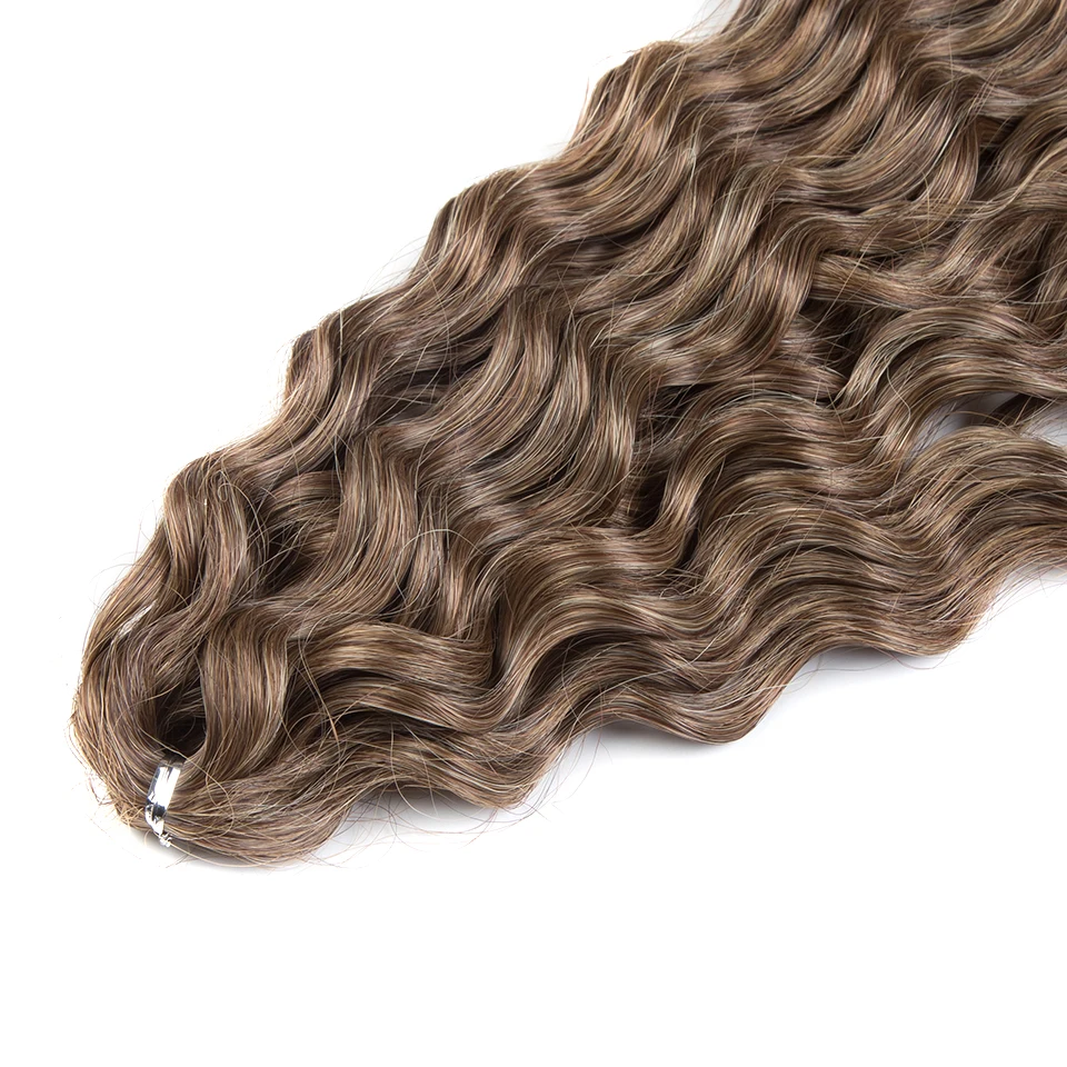 Monica Ariel Russia Jessica Katrine Crochet Synthetic Braiding Hair Extension Loose Deep Wave Synthetic Curly Wave Twist